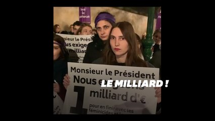 Déçues par le Grenelle #NousToutes manifestent devant Matignon