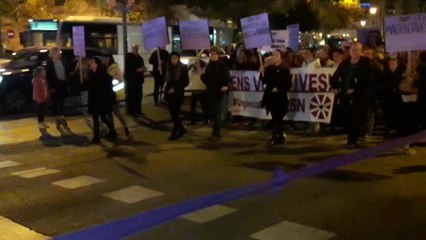 Manifestación en Palma de Mallorca con motivo del 25N