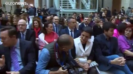 Una víctima de violencia machista se enfrenta a la ultraderecha en un acto en Madrid