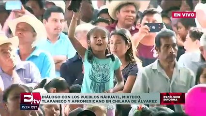 López Obrador visita la comunidad de Chilapa de Álvarez, Guerrero