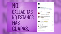 Las famosas se manifiestan contra la violencia de género