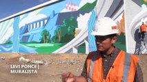 Artistas latinos reivindican la identidad de su barrio con un gran mural