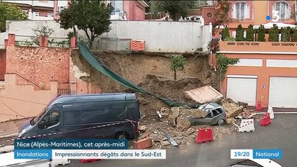 Inondations dans le Sud-Est: un littoral ravagé par les intempéries