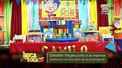 VIDEO | Así celebró Oswaldo Vargas el cumpleaños de su primer hijo