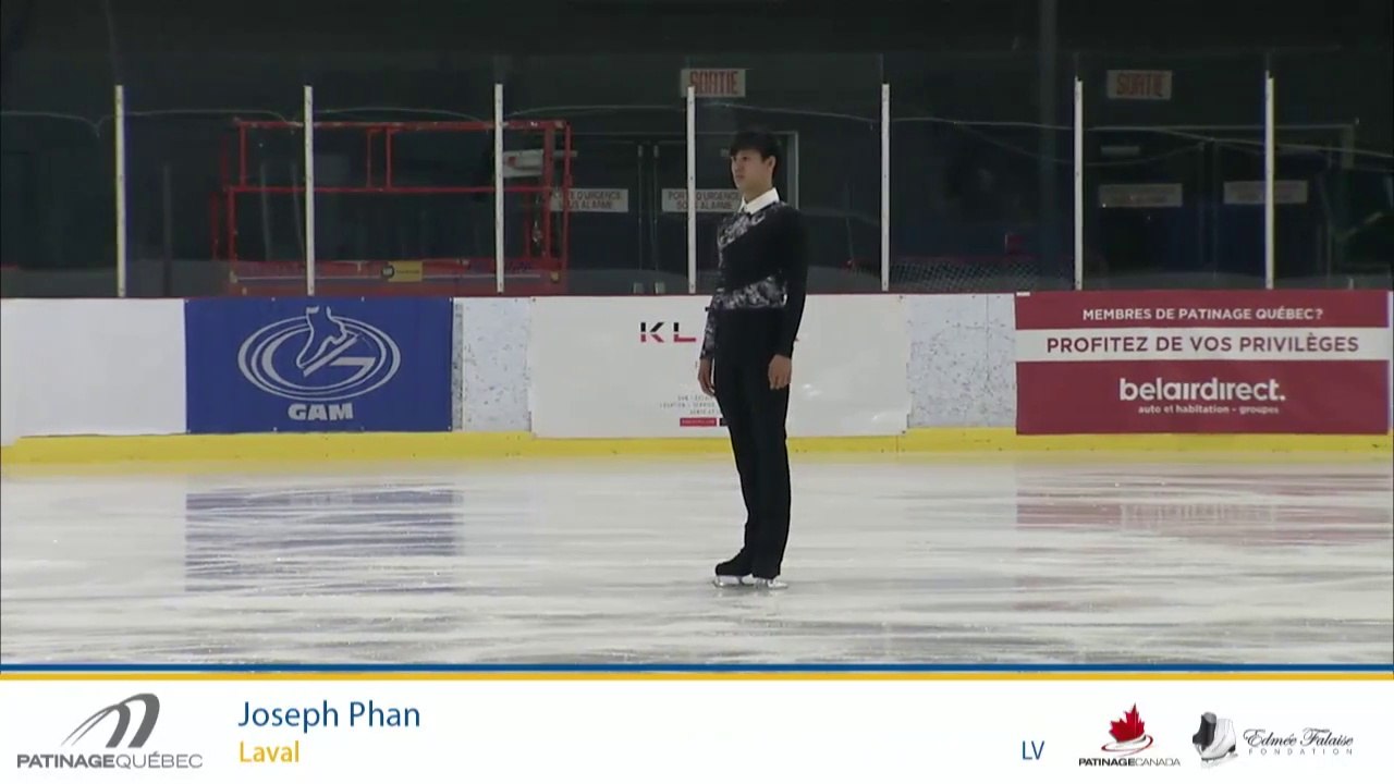 2018 Joseph Phan QSC Junior SP (720p) - missing the replay and most of his kiss & cry