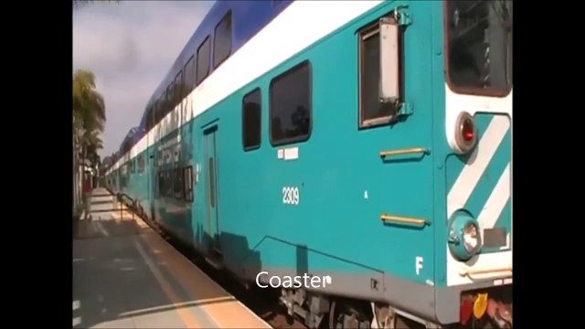 Railfanning Carlsbad Poinsettia Station- Solid BNSF and Amtrak Action 8-21-09