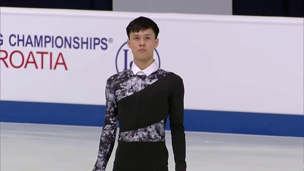 2019 Joseph Phan Junior Worlds SP (No Commentary) 720p - missing part of his bows to the audience and part of his kiss & cry