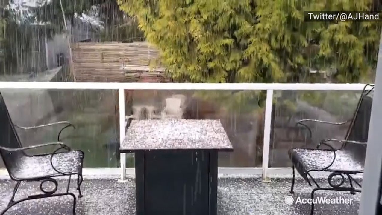 Hail as far as the eye can see