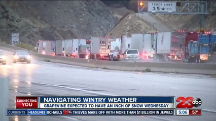 CHP may close I-5 along Grapevine, depending on snowy conditions expected