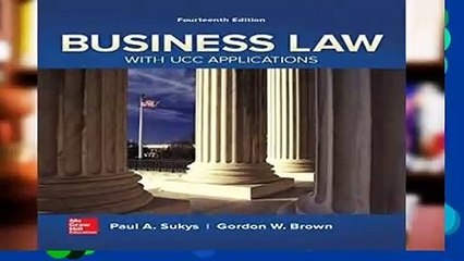 Business Law with UCC Applications  For Kindle