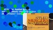 Full Version  Applied Mergers and Acquisitions: University Edition (Wiley Finance) Complete