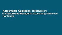 Accountants  Guidebook: Third Edition: A Financial and Managerial Accounting Reference  For Kindle