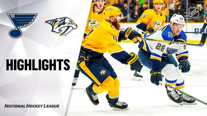 NHL Highlights | Blues @ Predators 11/25/19