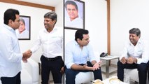 Kapil Dev Meets KTR In Hyderabad || Oneindia Telugu