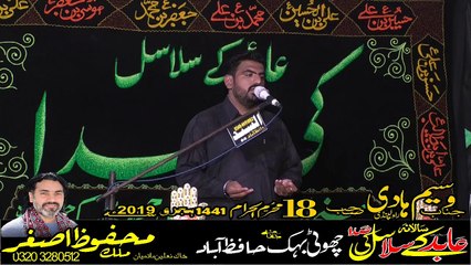 Zakir Waseem Hadi Rawalpindi17th Muharam 1441 2019 Choti Behak Hafizabad