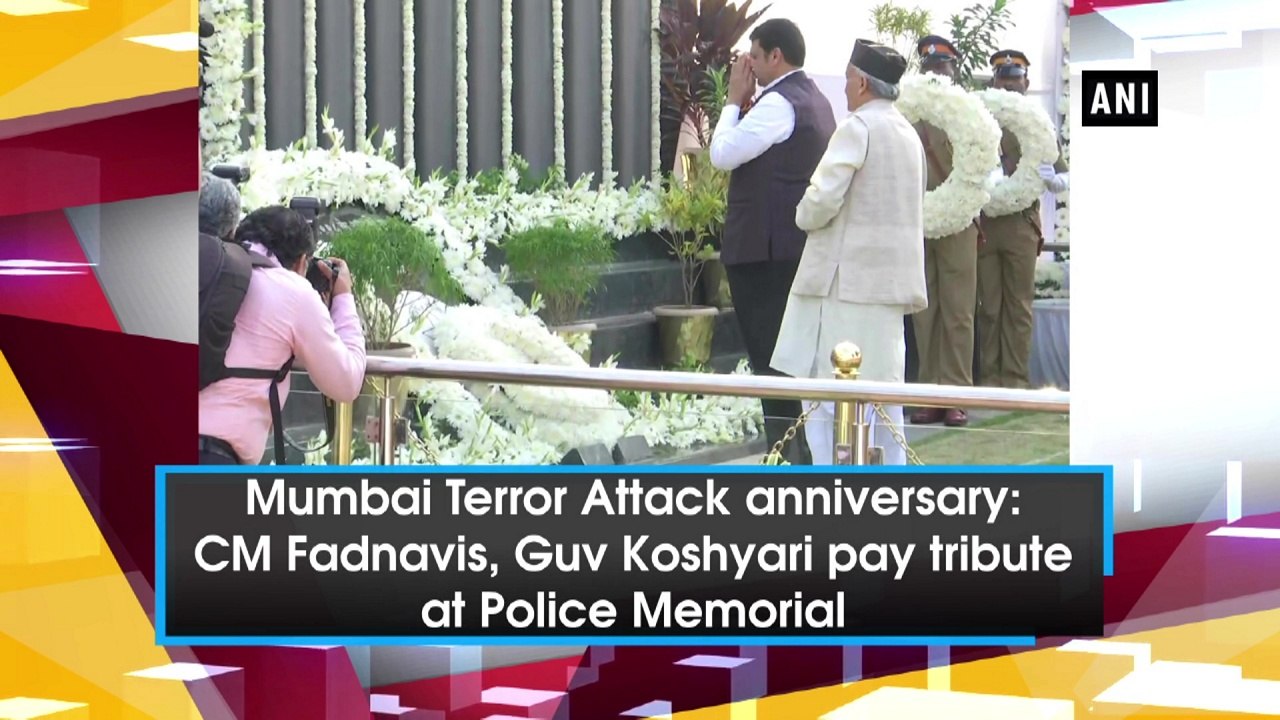 Mumbai Terror Attack anniversary: CM Fadnavis, Guv Koshyari pay tribute at Police Memorial