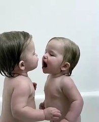 Twins Kiss Living Mirror