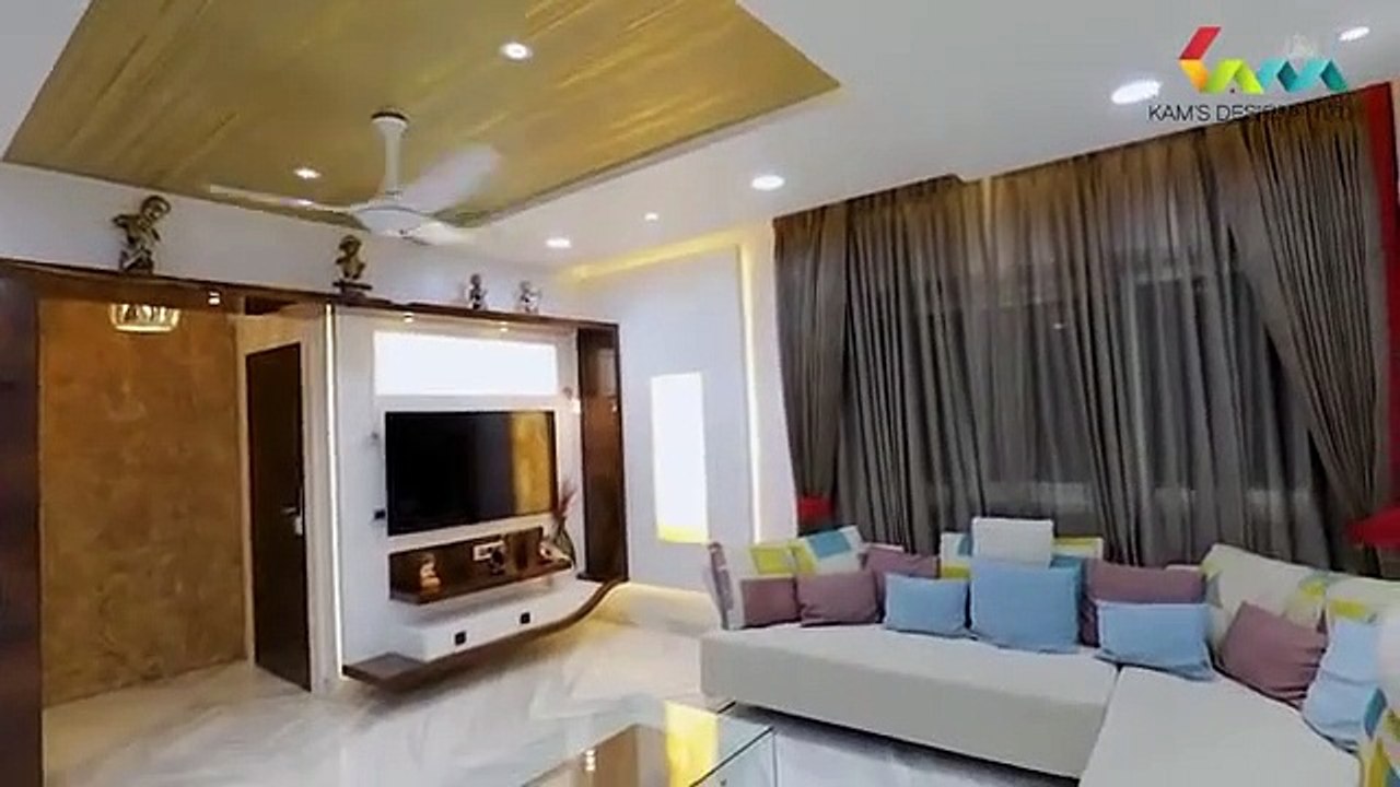 3 BHK FLAT INTERIORS IN QUEENS TOWN   Chinchwad station, Pune