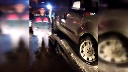 Çekici ile sahte alkol nakline darbe