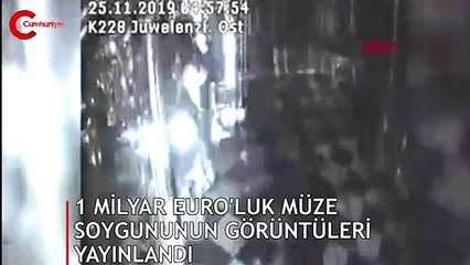 1 milyar euro'luk müze soygununun görüntüleri yayınlandı!