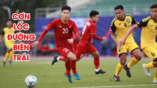 Trọng Hùng vs U22 Brunei | Mũi khoan cực lợi hại nơi hành lang trái U22 Việt Nam | NEXT SPORTS