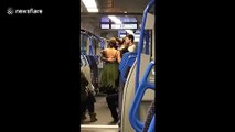 Several couples spotted ballroom dancing on London train after night out
