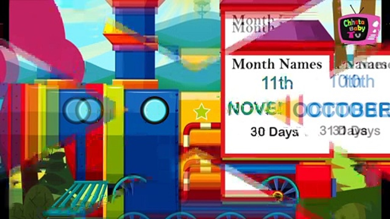 Months of The Year Song | January, February, March and More | Chhota Baby TV Nursery Rhymes