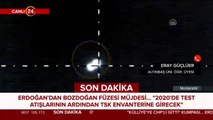 Cumhurbaşkanı Erdoğan'dan Bozdoğan füzesi müjdesi