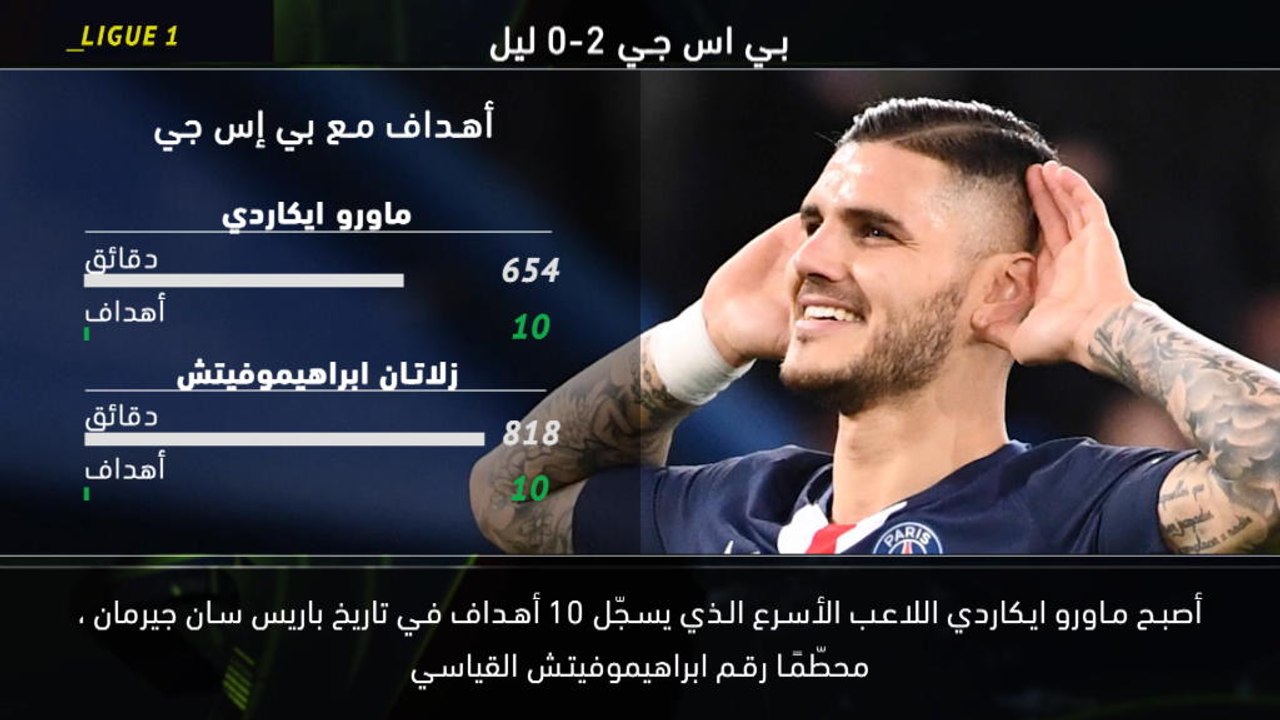 كرة قدم: الدوري الفرنسي: خمس حقائق – ايكاردي يحقق النجاح مع بي اس جي