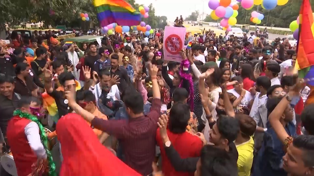 India’s LGBT community protests against transgender law at Delhi pride parade