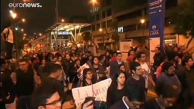 Marcha contra la excarcelación de Keiko Fujimori