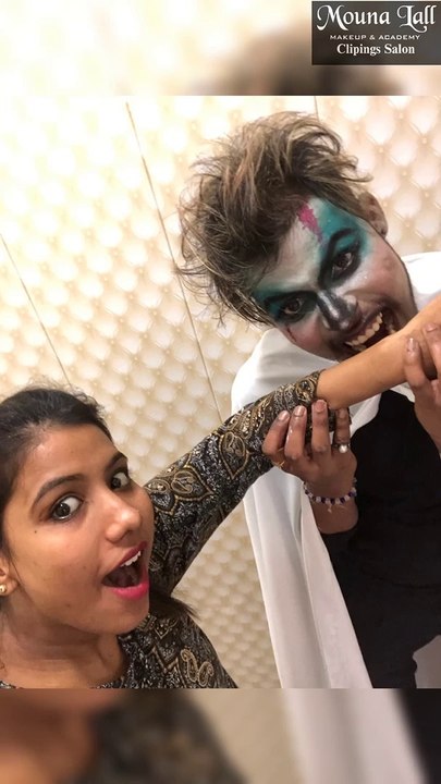 The Ghoulish Halloween Makeup of Vijay by Mouna Lall