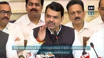 Devendra Fadnavis resigns as Chief Minister of Maharashtra