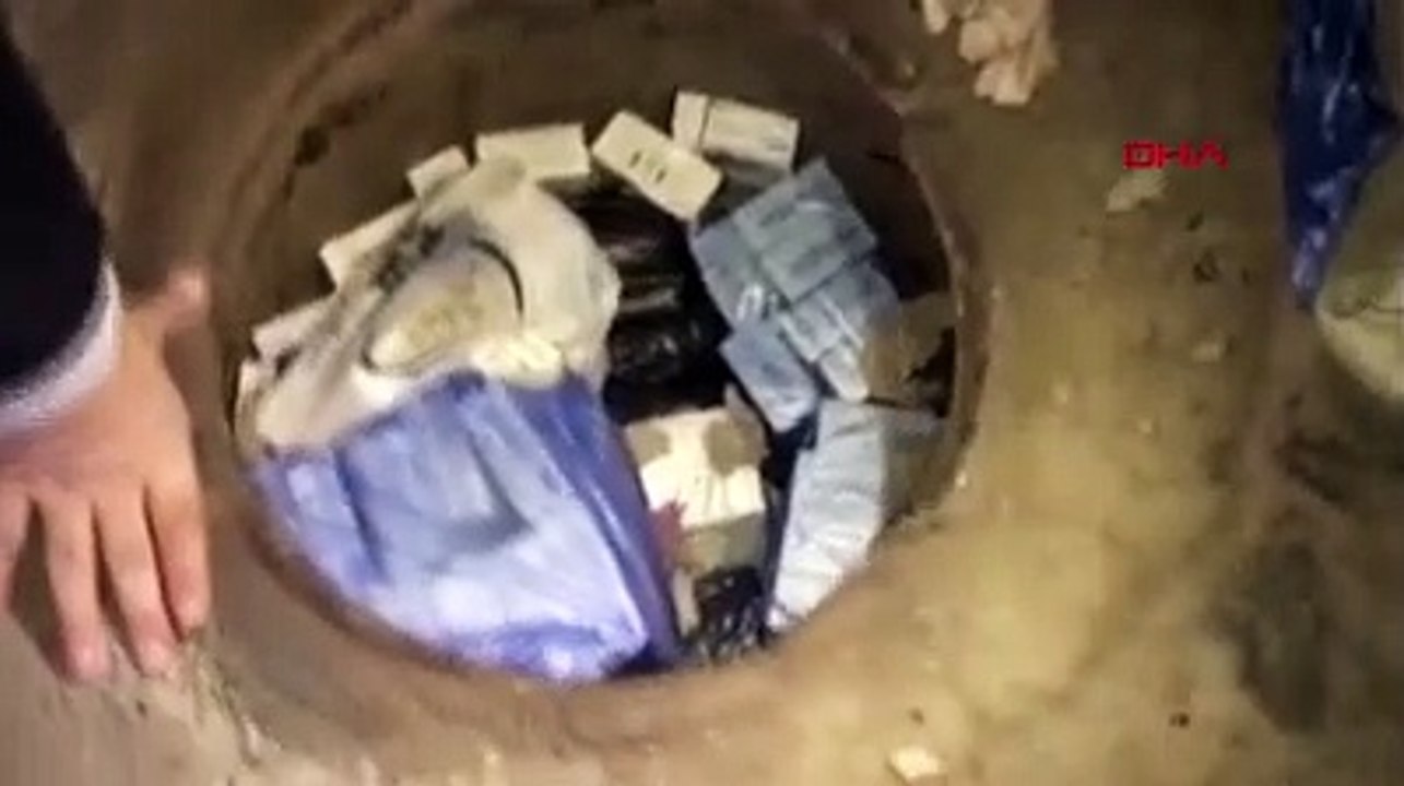 Tandır kuyusundan kaçak sigara çıktı