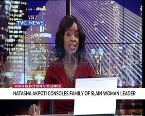 Natasha Akpoti pays condolence visit to family of burnt PDP leader