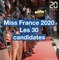 Les portraits officiels des 30 candidates à l'élection de Miss France 2020