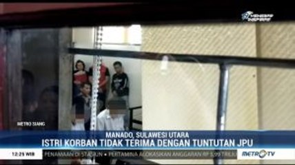 Pelaku Pembunuhan Guru SMK di Manado Dituntut 10 dan 7 Tahun Penjara