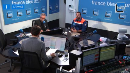 Download Video: L'Invité de France Bleu Azur Matin - Jérémy Crunchant, Directeur de la Protection Civile 06