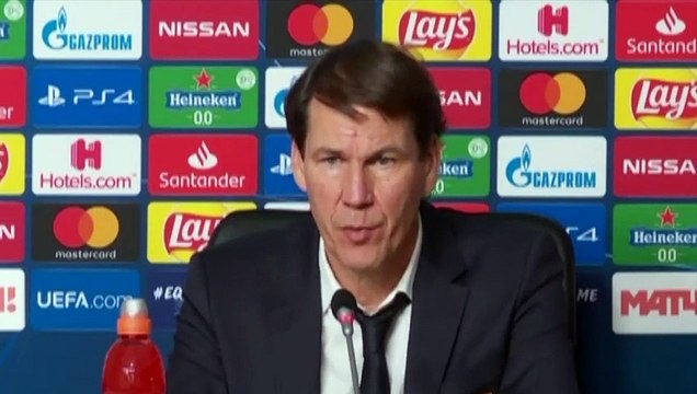Football - Champions League - Conférence de presse de Rudi Garcia après la défaite de l'Olympique Lyonnais contre le Zénith