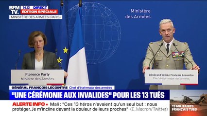 Général François Lecointre: les boîtes noires des hélicoptères accidentés "ont toutes les deux été récupérées"