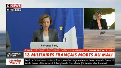 Descargar video: Conférence de presse de la Ministre des Armées après la mort de treize militaires français au Mali