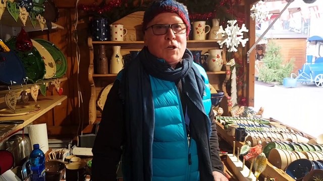 Montbéliard (25) : Gilles Durand, céramiste savoyard, exposant du marché de Noël