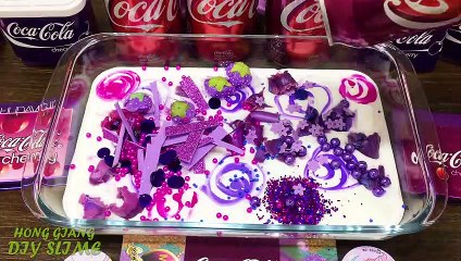 Series PURPLE COCA COLA Slime | Mixing Random Things into GLOSSY Slime | Satisfying Slime  #646