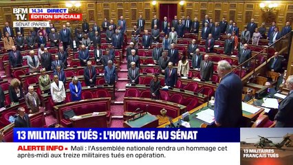 Le Sénat rend hommage aux 13 militaires français morts au Mali