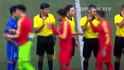 Timnas U-23 Raih Kemenangan Perdana di Sea Games 2019