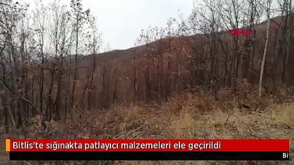 Bitlis'te sığınakta patlayıcı malzemeleri ele geçirildi