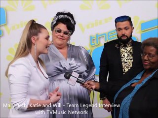 The Voice: Mary Beth,  Will, and  Katie - Team Legend Interview  Top 11