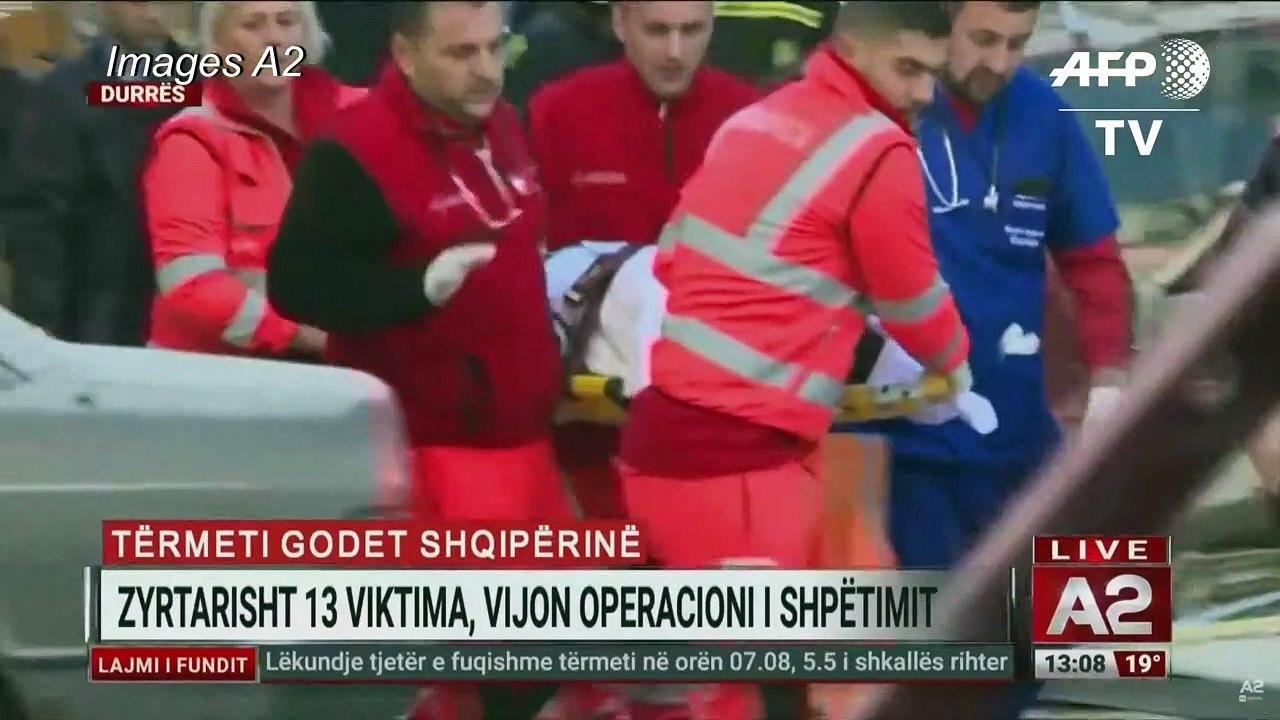 Séisme en Albanie: une personne extraite des décembres