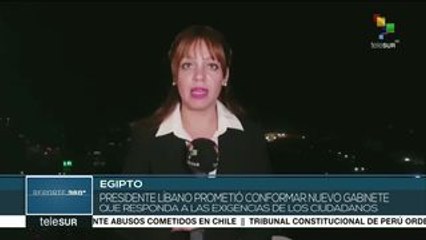 Pdte. libanés anuncia inicio de consultas para elegir nuevo premier