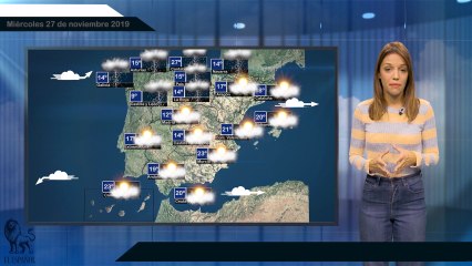 El tiempo: pronóstico para el miércoles 27 de noviembre